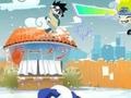 Oyun Naruto playing snowballs