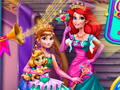 Oyun Anna And Ariel Princess Ball Dress Up