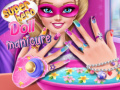 Oyun Superhero doll manicure