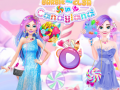 Oyun Barbie and Elsa in Candyland