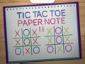 Oyun Tic Tac Toe Paper Note 2