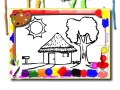 Oyun Back To School: House Coloring Book