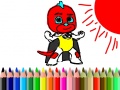Oyun Back To School: Mask Boy Coloring