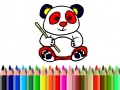 Oyun Back To School: Panda Coloring