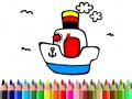Oyun Back to School: Boat Coloring