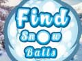 Oyun Find Snow Balls