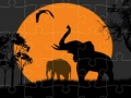 Oyun Elephant Silhouette Jigsaw