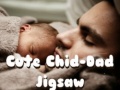 Oyun Cute Child-Dad Jigsaw