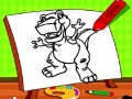 Oyun Easy Kids Coloring Dinosaur