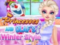 Oyun Princesses And Olaf's Winter Style