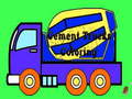 Oyun Cement Trucks Coloring