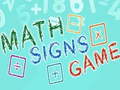 Oyun Math Signs Game