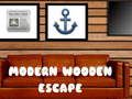 Oyun Modern Wooden House Escape