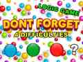 Oyun Dont Forget