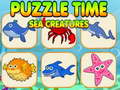 Oyun Puzzle Time Sea Creatures