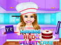 Oyun Making Red Velvet Cake