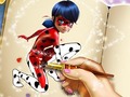 Oyun Dotted girl coloring book