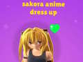 Oyun Sakora Anime Dress Up