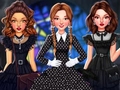 Oyun Celebrity Wednesday Addams Style