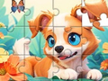 Oyun Jigsaw Puzzle: Dog And Garden