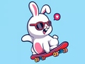 Oyun Coloring Book: Rabbit Skateboard