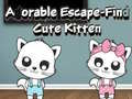 Oyun Adorable Escape Find Cute Kitten