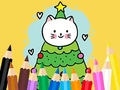 Oyun Coloring Book: Cats And Christmas Tree
