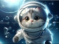 Oyun Jigsaw Puzzle: Astronaut-Cat