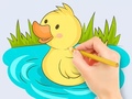Oyun Coloring Book: Baby Duck Swim
