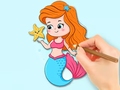 Oyun Coloring Book: Beautiful Mermaid Princess