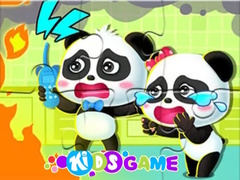 Oyun Jigsaw Puzzle: Baby Panda Firework