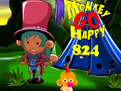 Oyun Monkey Go Happy Stage 824