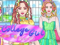 Oyun College Girl Coloring Dress Up