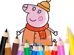 Oyun Coloring Book: Mommy Pig Winter