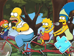 Oyun Jigsaw Puzzle: Simpson Family Riding
