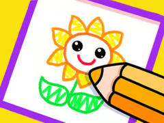 Oyun Toddler Drawing: Beautiful Flower