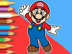 Oyun Coloring Book: Mario Happy Skating