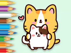 Oyun Coloring Book: Hugging Cat
