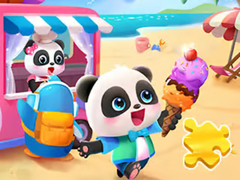 Oyun Jigsaw Puzzle: Baby Panda Ice Cream Car