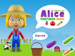 Oyun World of Alice Vegetables Names