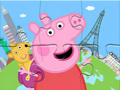 Oyun Jigsaw Puzzle: Peppa Travel Around