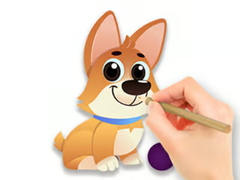 Oyun Coloring Book: Dog With Toy