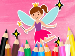 Oyun Coloring Book: Little Pretty Fairy