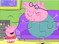 Oyun Jigsaw Puzzle: Daddy Pig Dancing