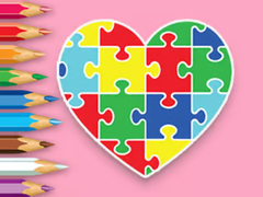 Oyun Coloring Book: Heart Jigsaw
