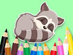 Oyun Coloring Book: Baby Raccoon