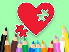 Oyun Coloring Book: BTS Heart Jigsaw