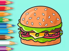Oyun Coloring Book: Delicious Hamburger