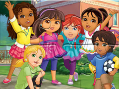 Oyun Jigsaw Puzzle: Dora Into City