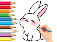 Oyun Coloring Book: Cute Rabbit